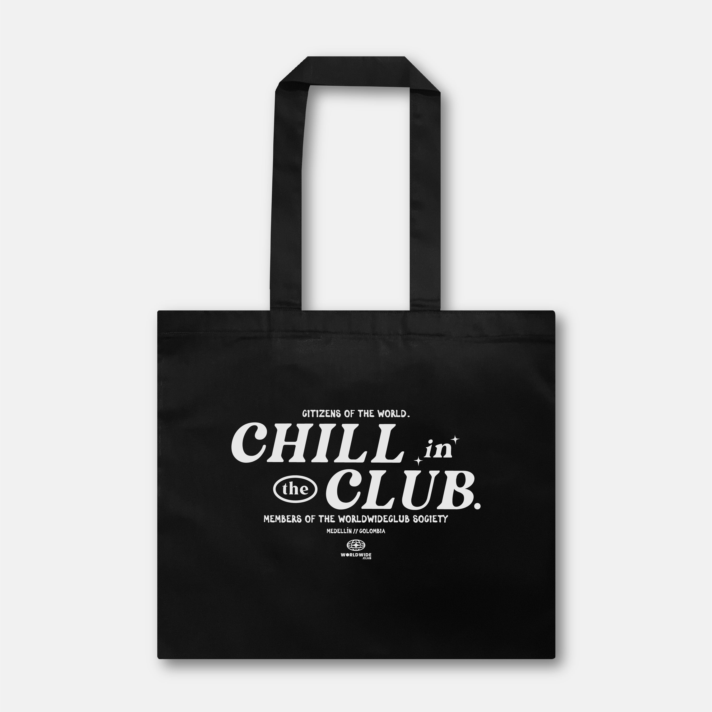 Chill in the Club Tote Bag - Black
