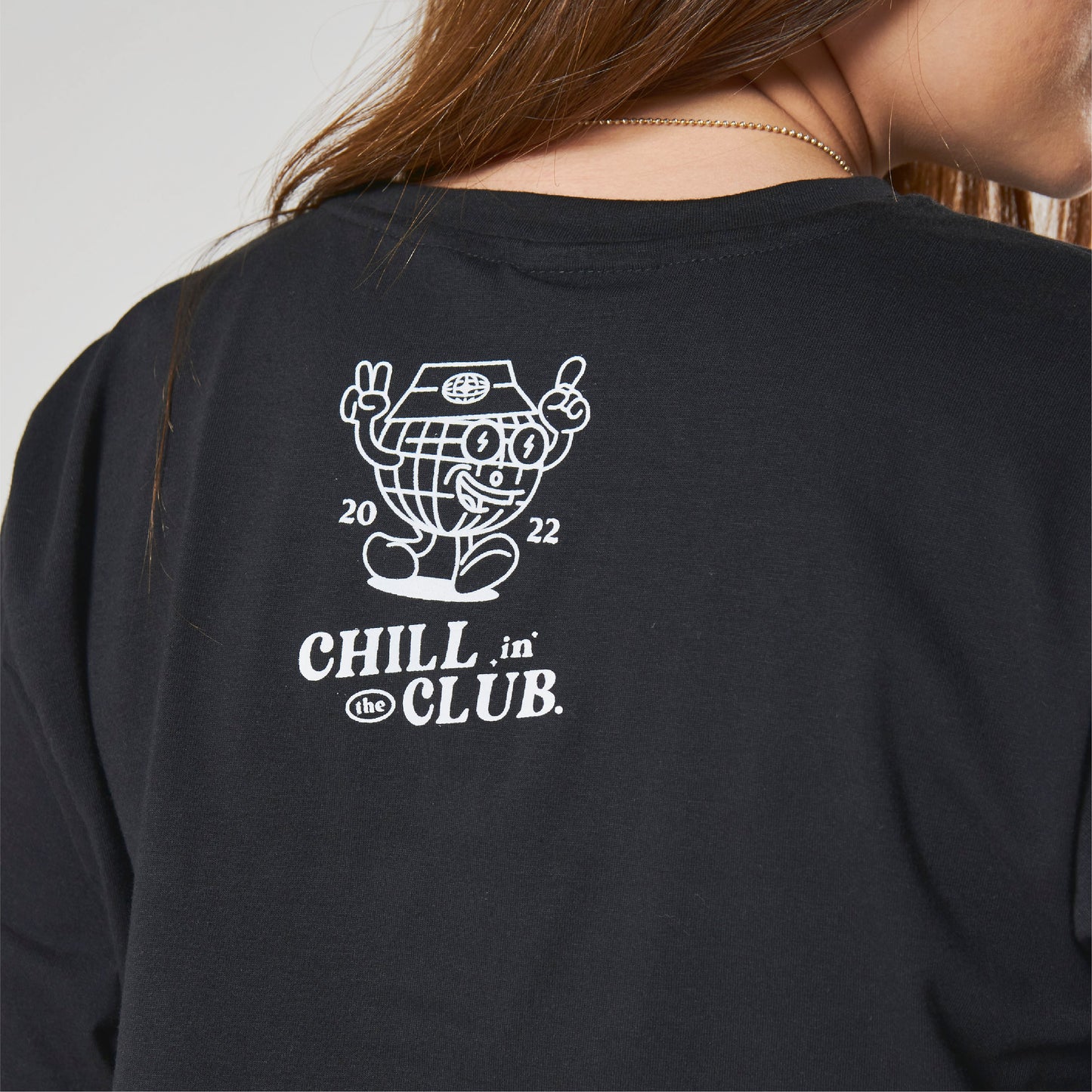 Chill in the Club Crop Top - Black