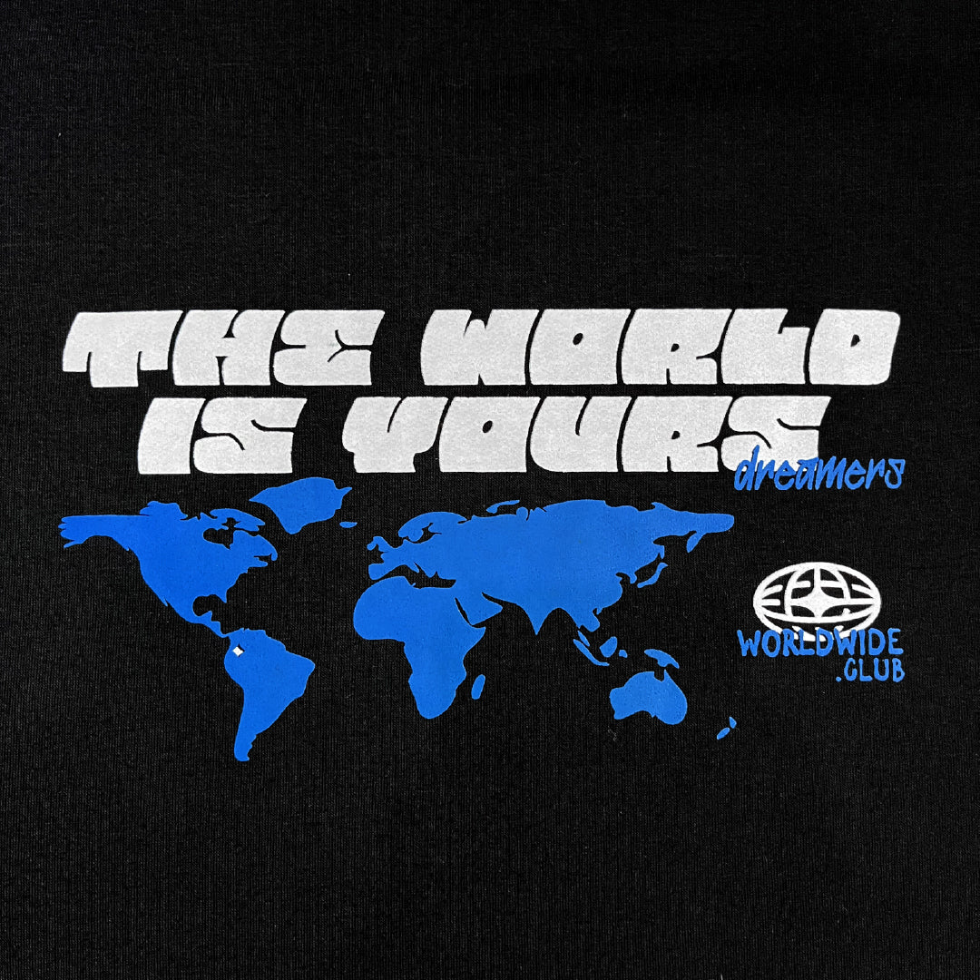 Camiseta Oversized The World Is Yours  - Negra